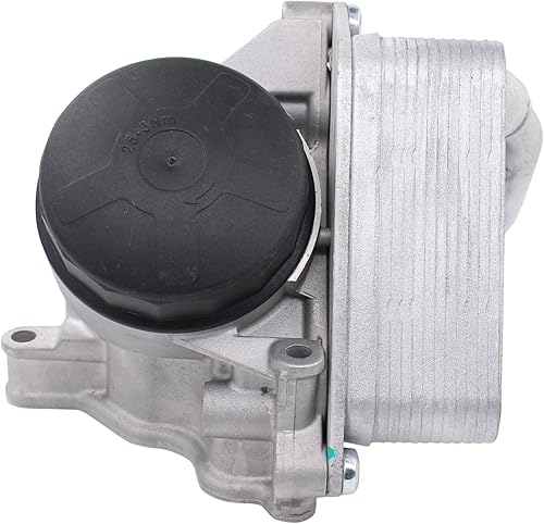 Miniatura 2 de MOTOKU Carcasa del filtro de aceite del motor con enfriador de aceite y conjunto de junta para BMW 328i 2011-2015 528i 2010-2011 X1 2013-2015 X3