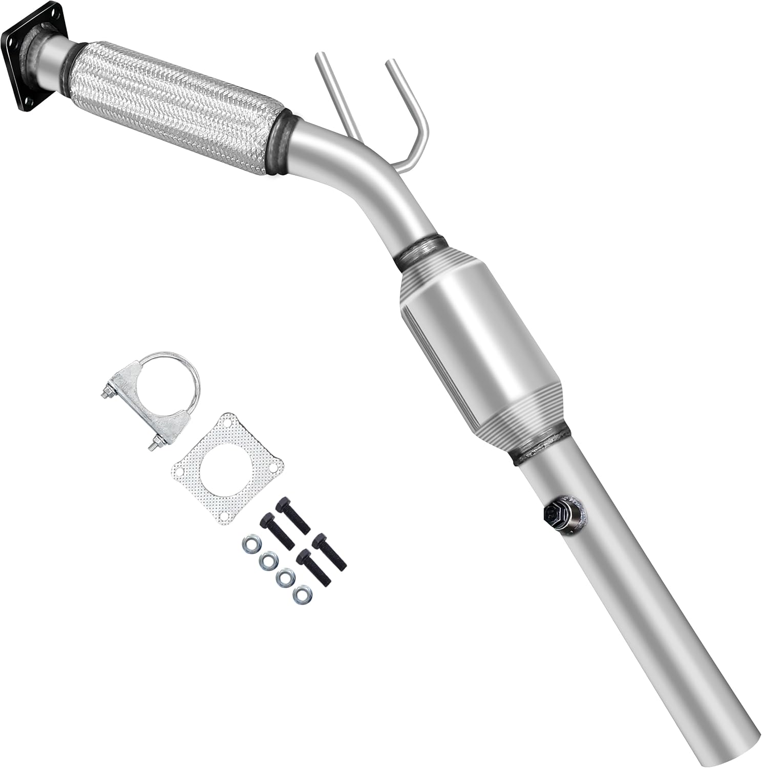 FortunaFlow Catalytic Converter For Toyota Tundra 2005-2006 4.7L – EPA Compliant, Includes Heat Shield (2-Piece Set)