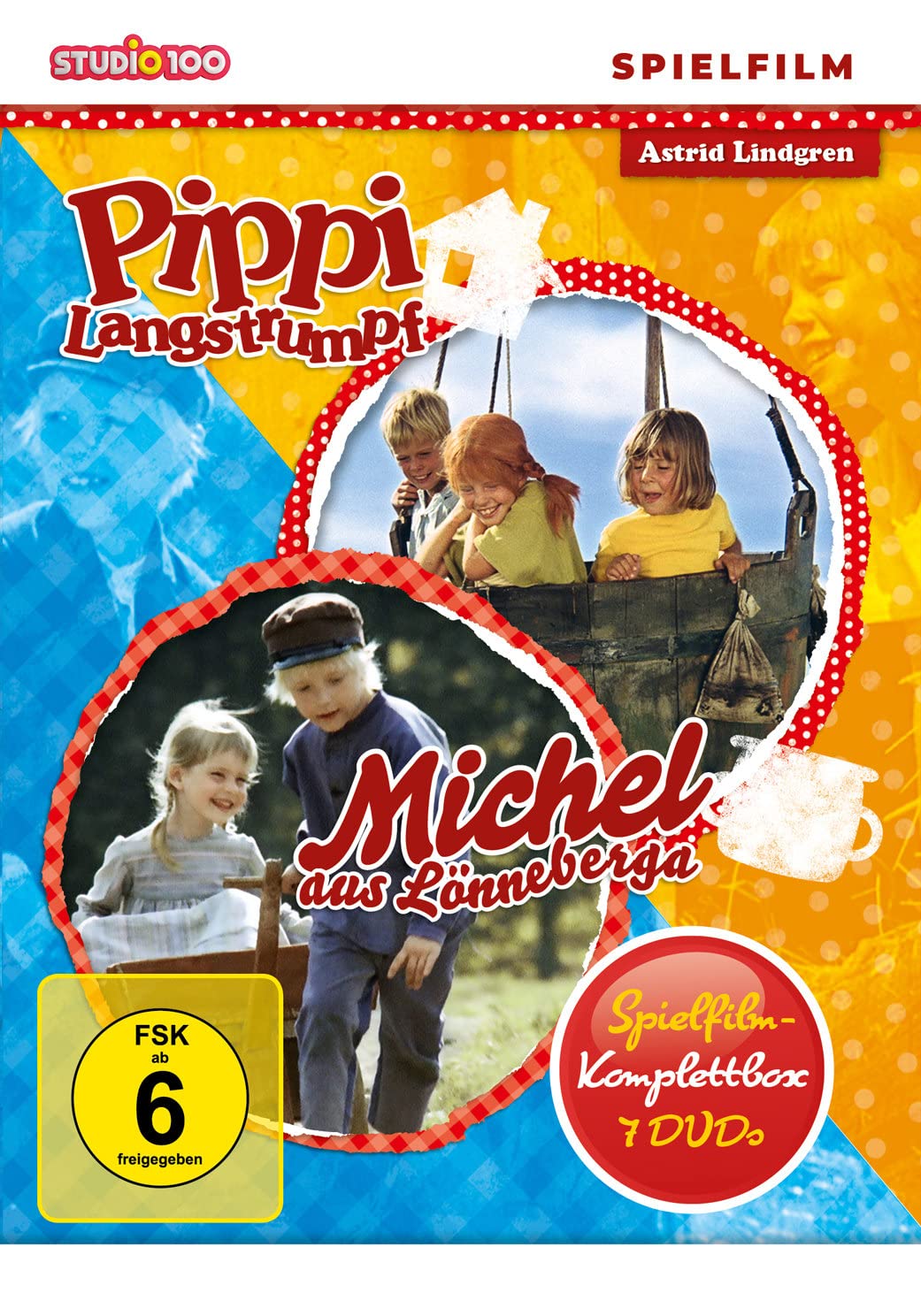 Pippi Langstrumpf / Michel aus Lönneberga - Spielfilm Komplettbox [7 DVDs]