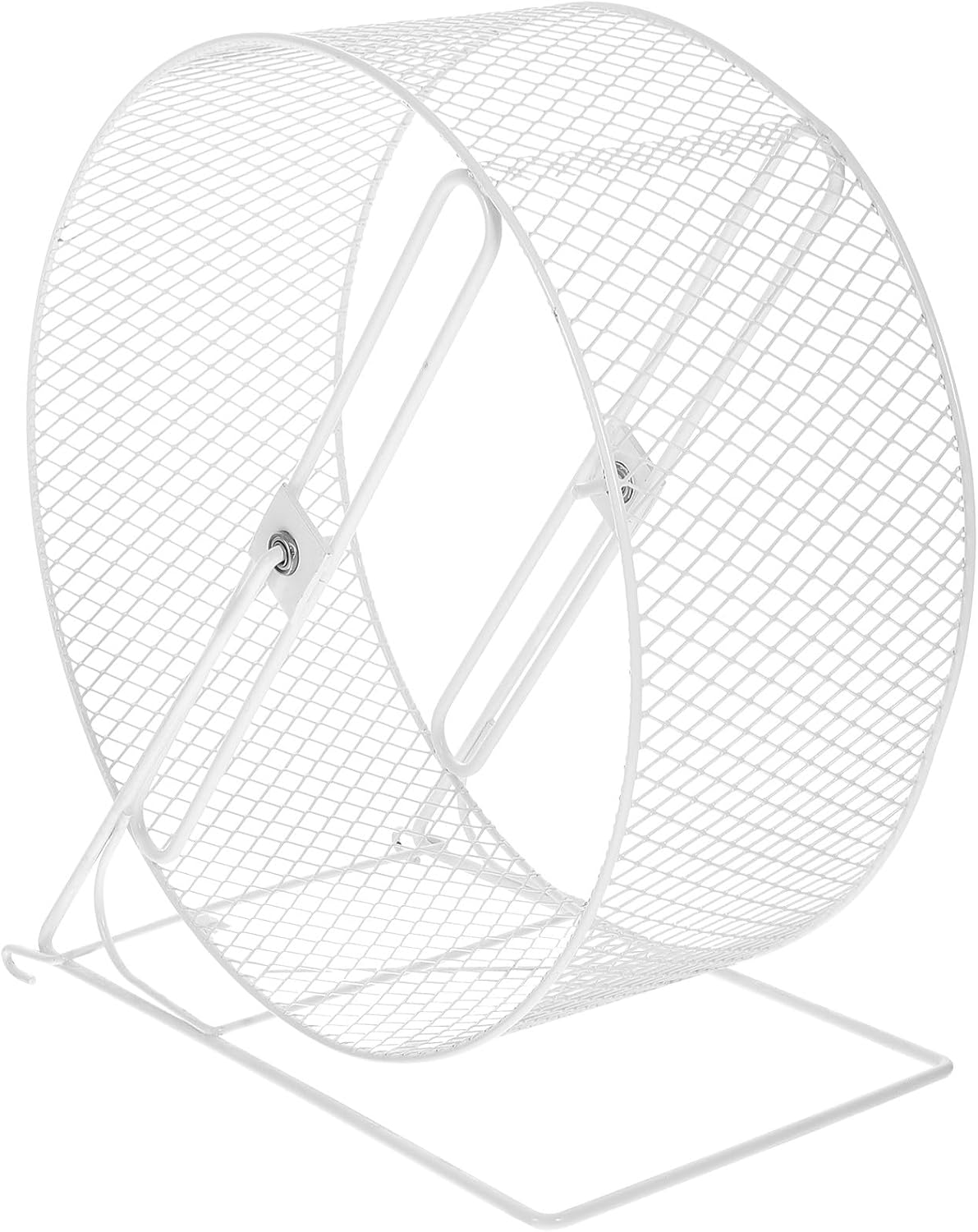 Silent Hamster Exercise Wheel for Small Pets, 26cm White Iron Running Roller for Hedgehogs, Squirrels, Gerbils – Quiet, Sturdy Small Animal Plaything