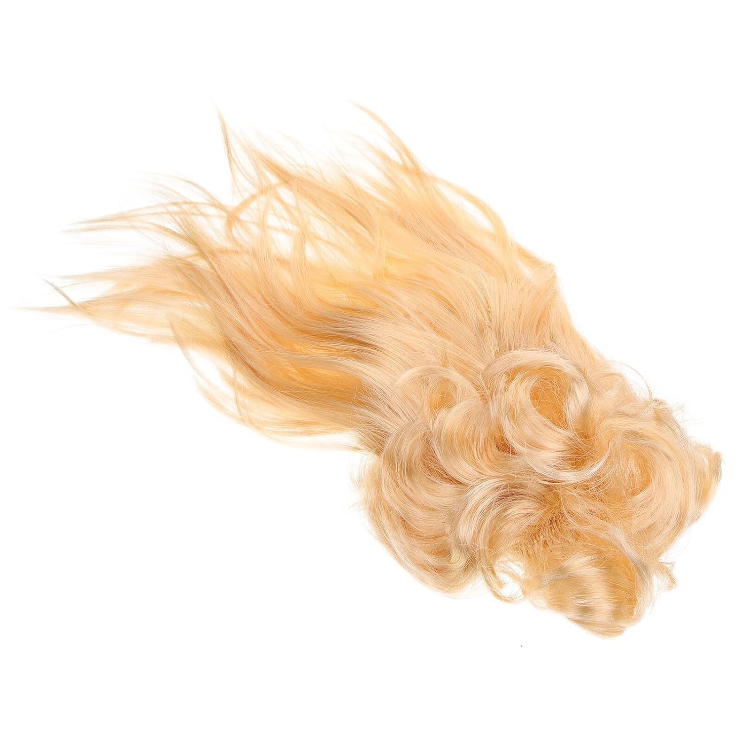Mikinona Golden Long Straight Wig for Men and Women, Punk Style Rocker Cosplay Wig, Metallic Gold Party and Halloween Costume Accessory