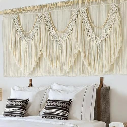 IOWER Macrame Wall Decor 75" W x 35" L Extra