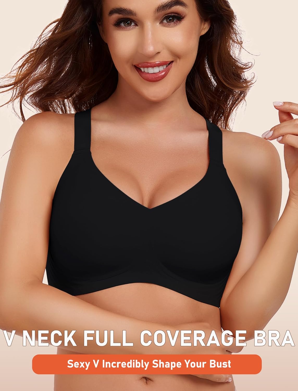 Gailife Womens Wireless Push Up Bras for Women No Underwire Seamless Full Coverage Supportive T Shirt Everyday Bras - Image 3