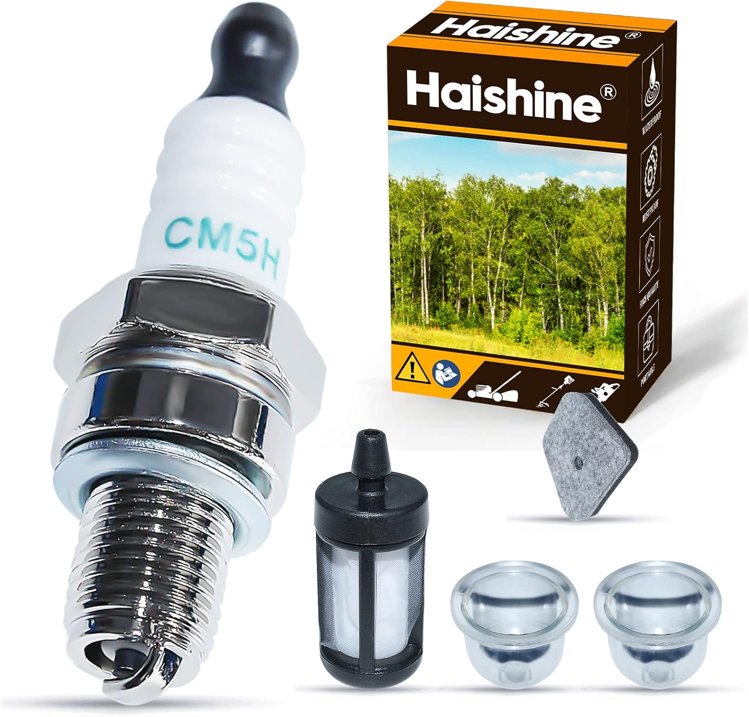 Air Fuel Filter Spark Plug 2pc Primer Bulb For STIHL FS90 FS90R FS100RX FS110R