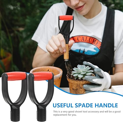 Miniatura 8 de GANAZONO Mango de repuesto 2pcs mango de agarre portátil para excavar herramientas de rastrillo
