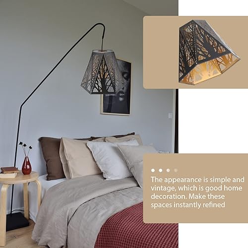 Miniatura 3 de Pantalla de sombra de árbol, pantalla de metal E27, pantalla de lámpara de araña hueca para lámpara de mesa, accesorios de luz para lámpara colgante