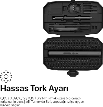 Xenon Smart Akıllı Deri Cüzdan iPhone MagSafe Uyumlu Takip Edilebilir Manyetik Kartlık ve Hassas Şarjlı Otomatik 153 Parça Tornavida Vidalama Yılbaşı Hediye Seti