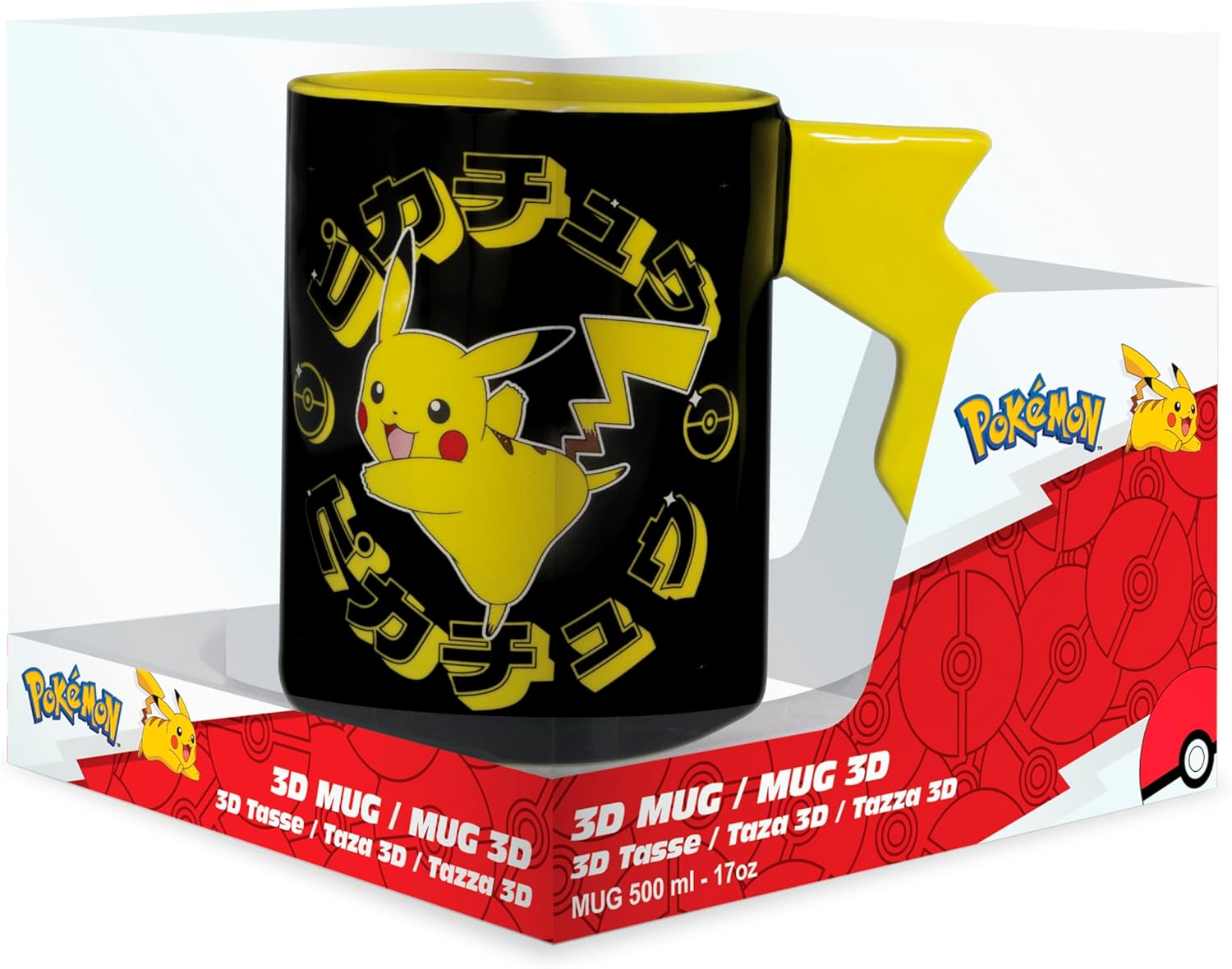 ABYSTYLE Pokémon Pikachu Lightening Bolt 3D Ceramic Mug (ABYMUGA345)