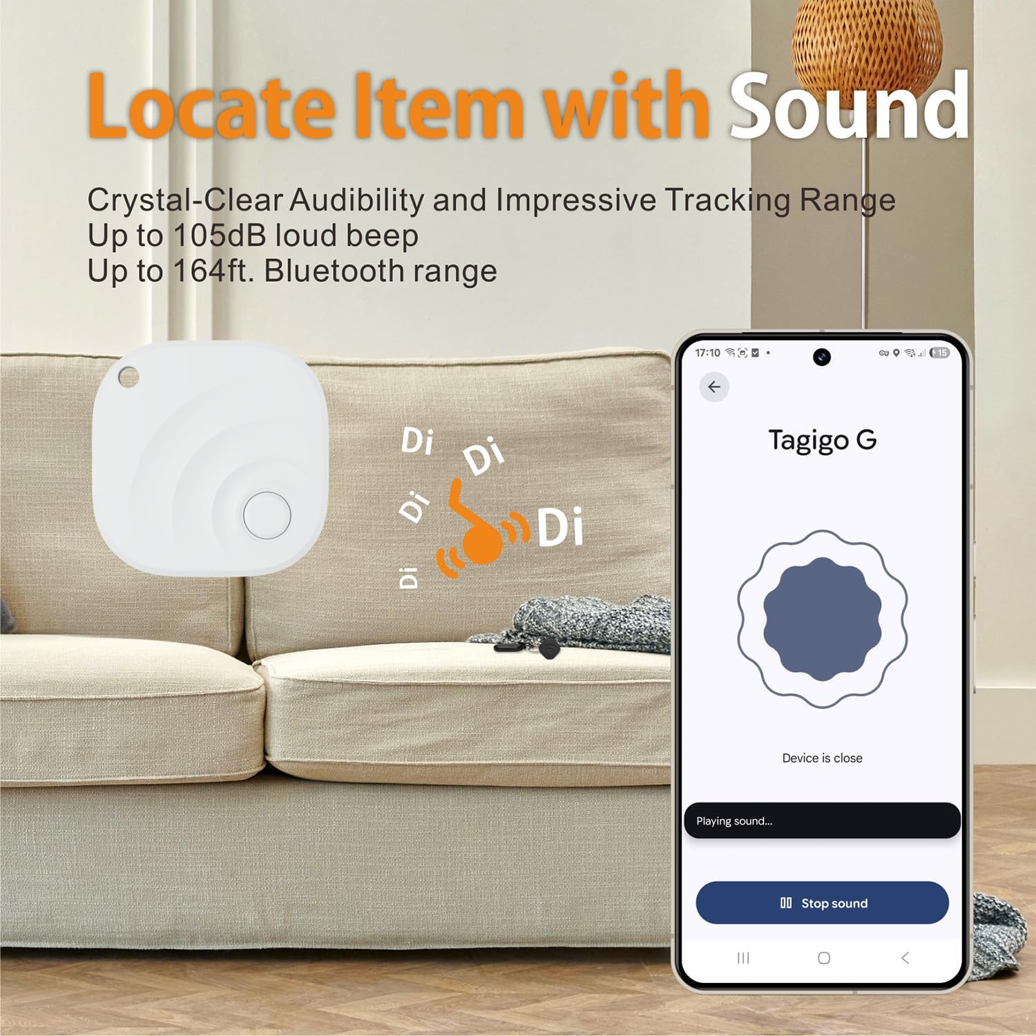 2025 Upgraded Android Air Tracker 4 Pack, Bluetooth Tracker for Android Phones, Compatible with Google Find Hub Device, Item Locator for Keys, Luggage, Backpack, Travel, White