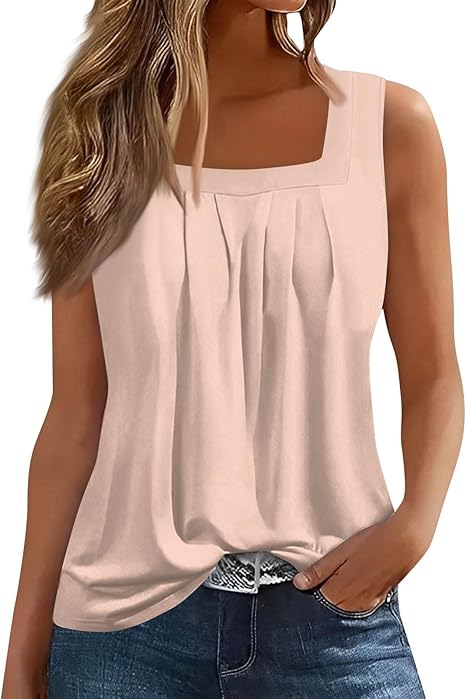 Spring Summer Plus Size Dressy Tank Tops for Women 2025 Womens Workout Floral Boho Beach Sleeveless Shirts Blouses