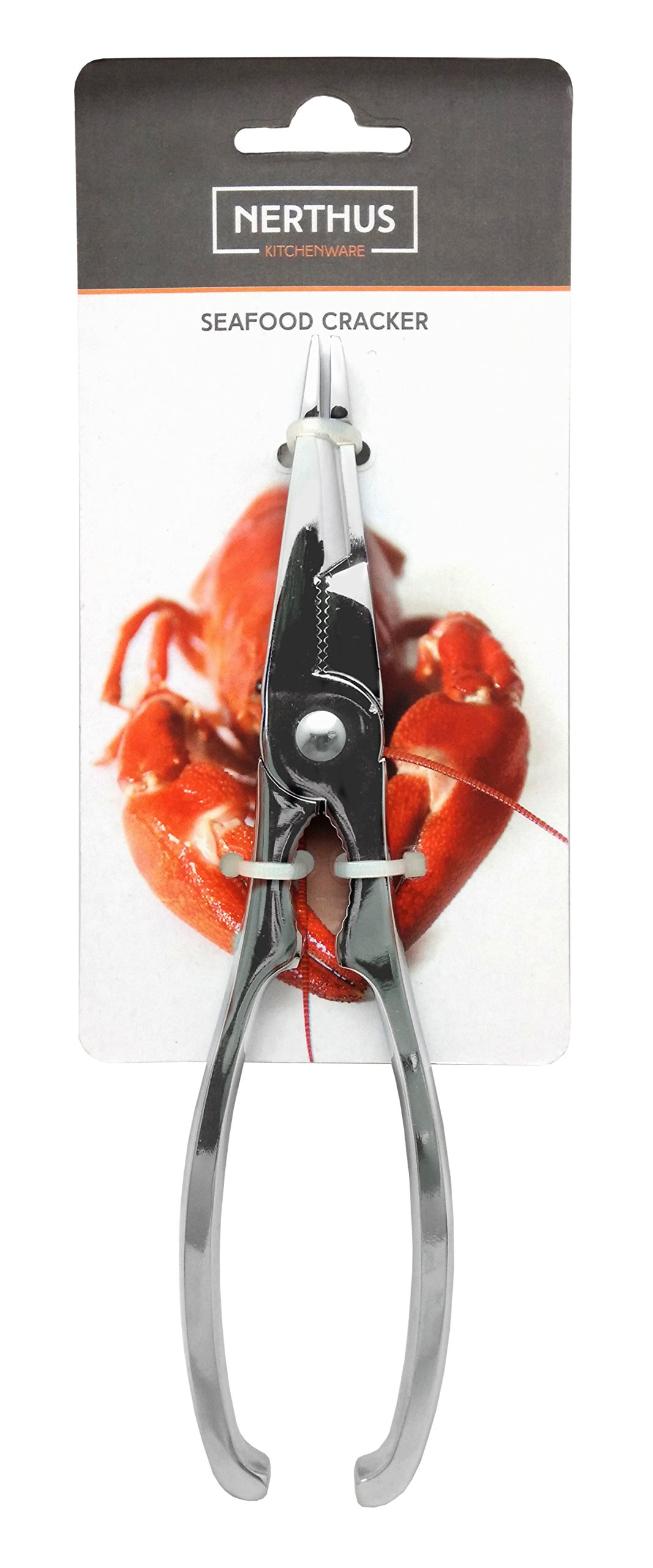 Nerthus FIH 265 Seafood cracker. Seafood crackers easy to use, Silver, 16 x 8 x 2.2 cm - Image 2