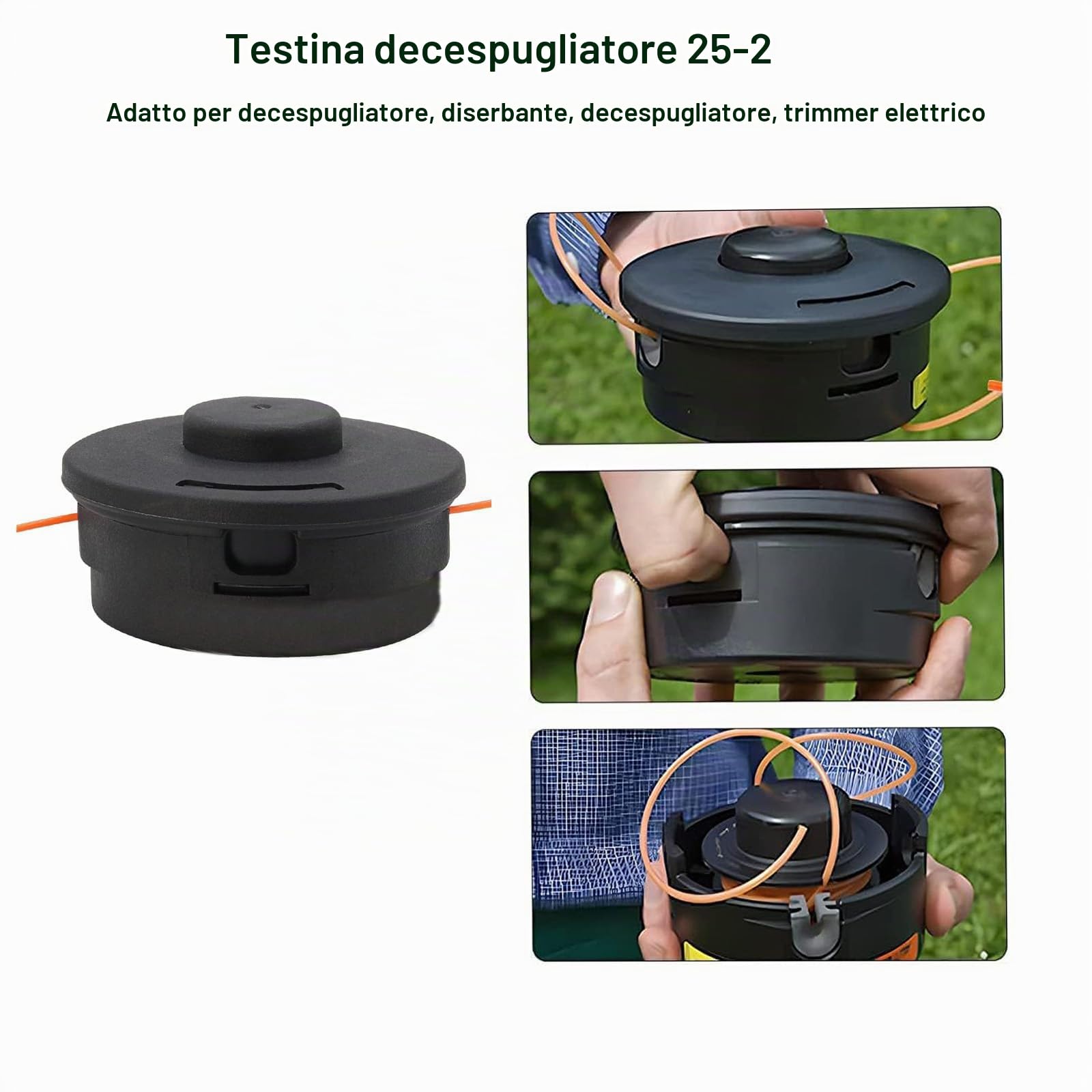 Testina tosaerba AutoCut 25-2 40027102108 per Stihl FS55 FS55R FS80 FS85 FS90 FS90R FS100 FS110 FS130 FS250