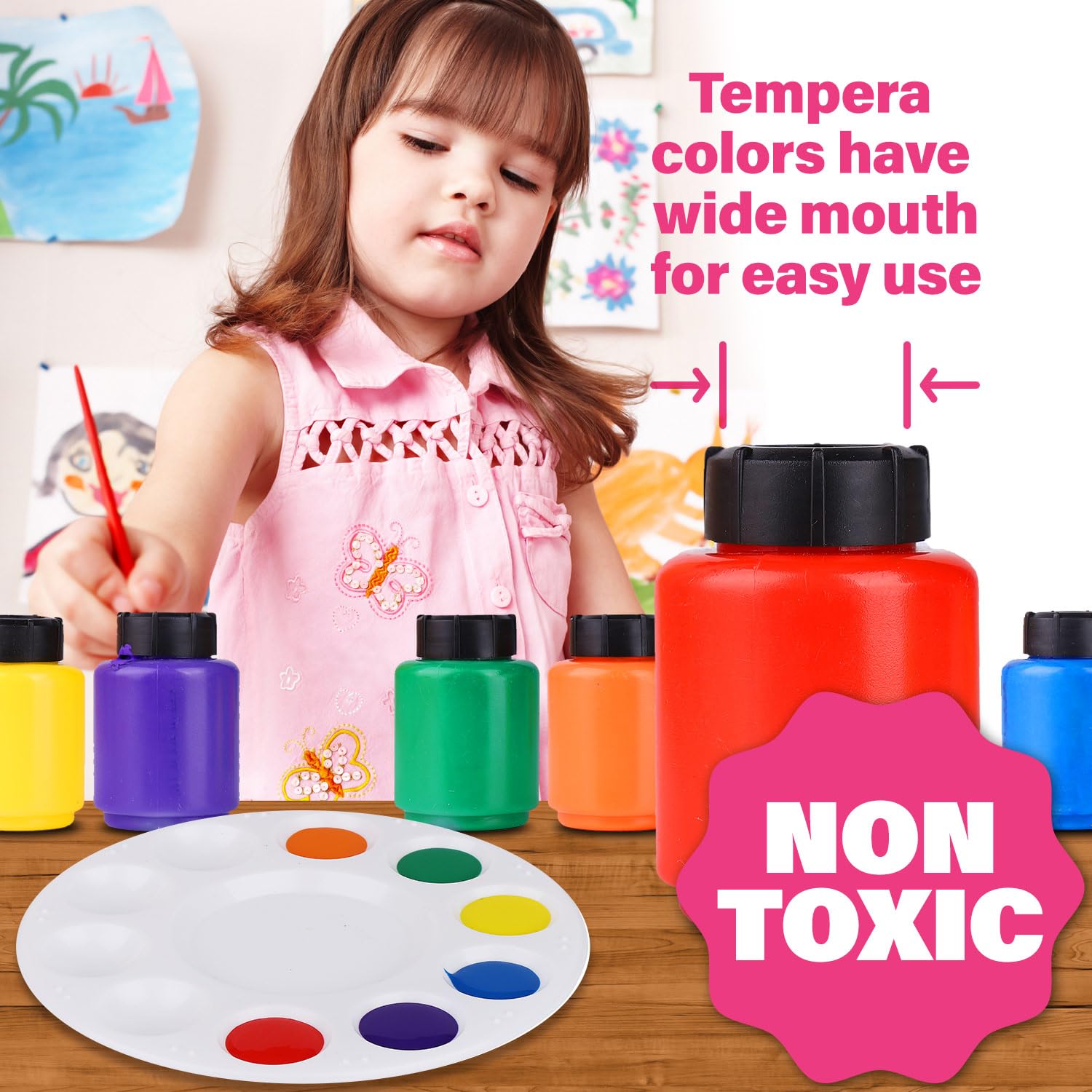 Crayola Paint Kids Washable Paint Set 10 Colors With Brushes