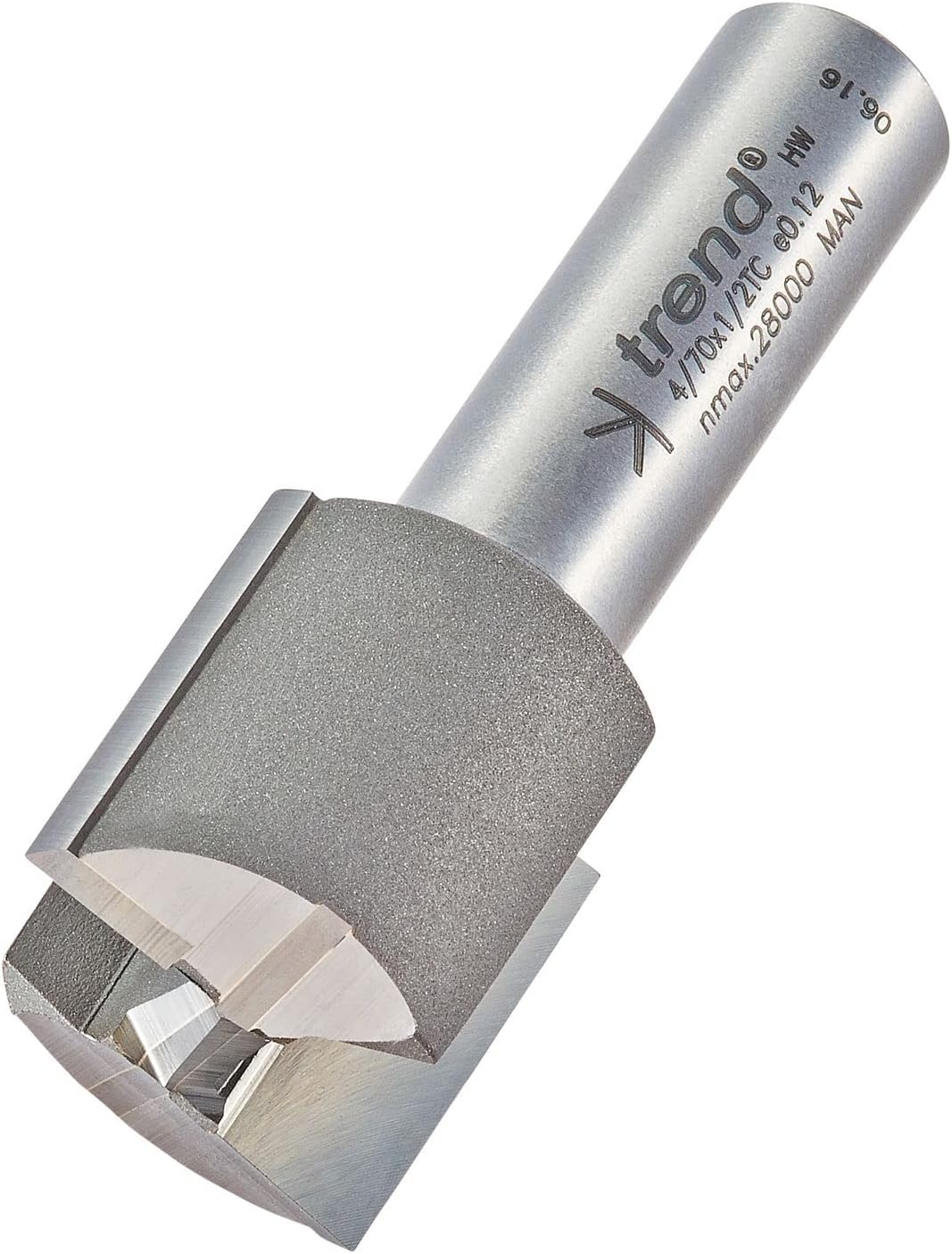 Trend Professional Straight Two Flute Router Cutter, 1/2 Inch Shank ...