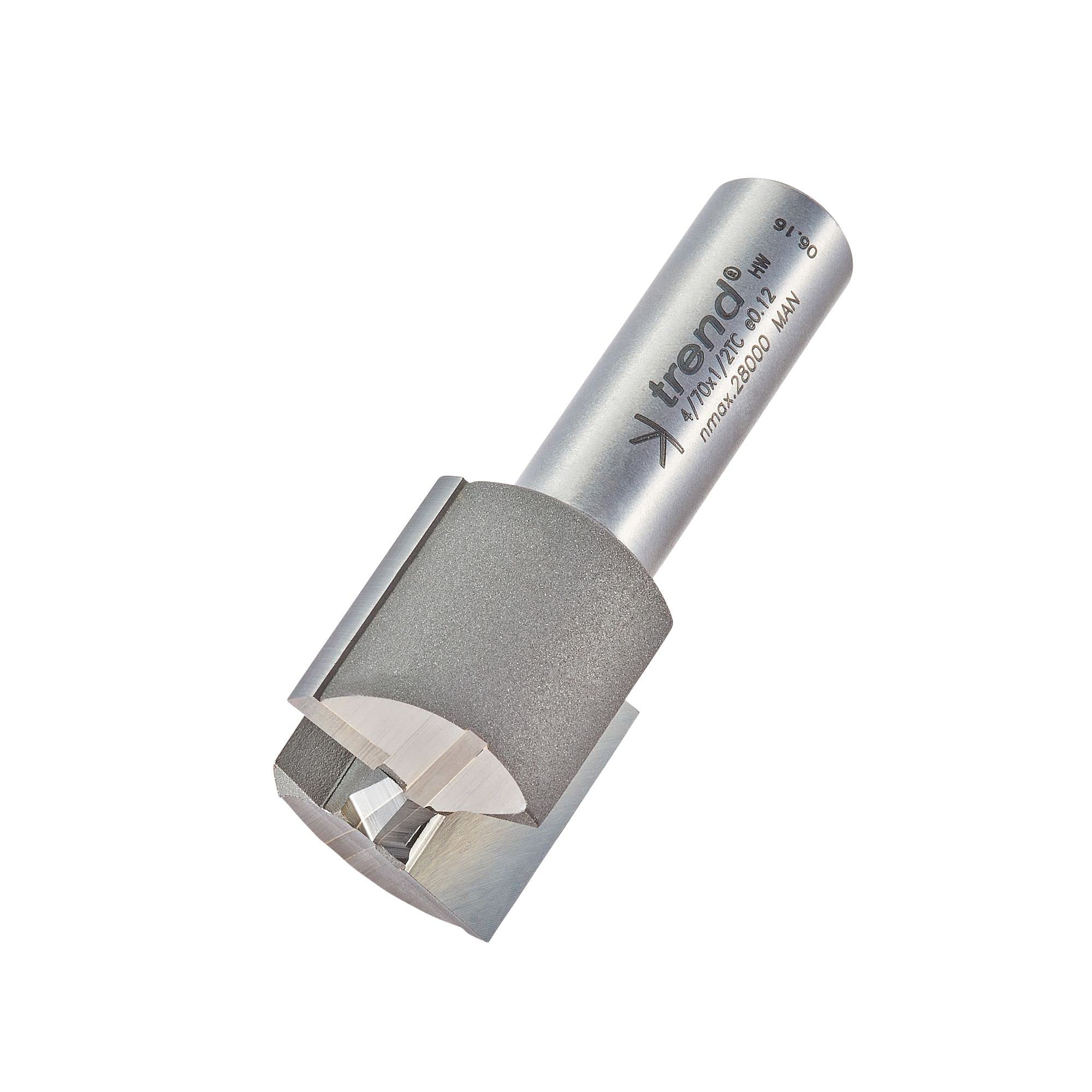 Trend Professional Straight Two Flute Router Cutter, 1/2 Inch Shank, 63/64