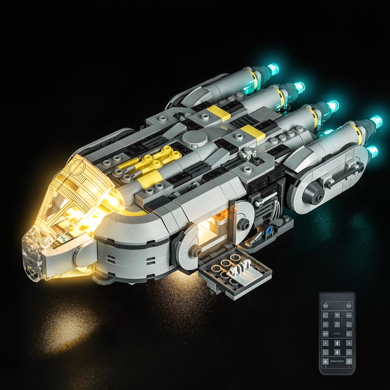 Remote Control Led Light Set Compatible with Lego 75445 Anzellan Starship (No Model), Decoration Lighting Set Compatible with Lego Anzellan Starship Building Blocks โ image 1