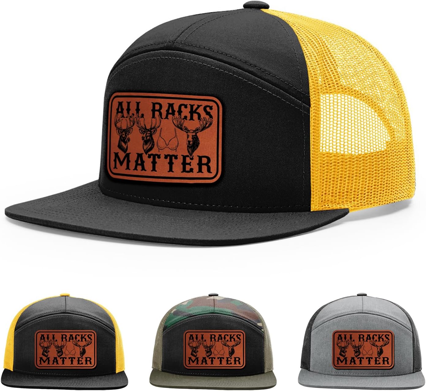 All Racks Matter, Funny Deer Elk Moose Boob Hunting Hat