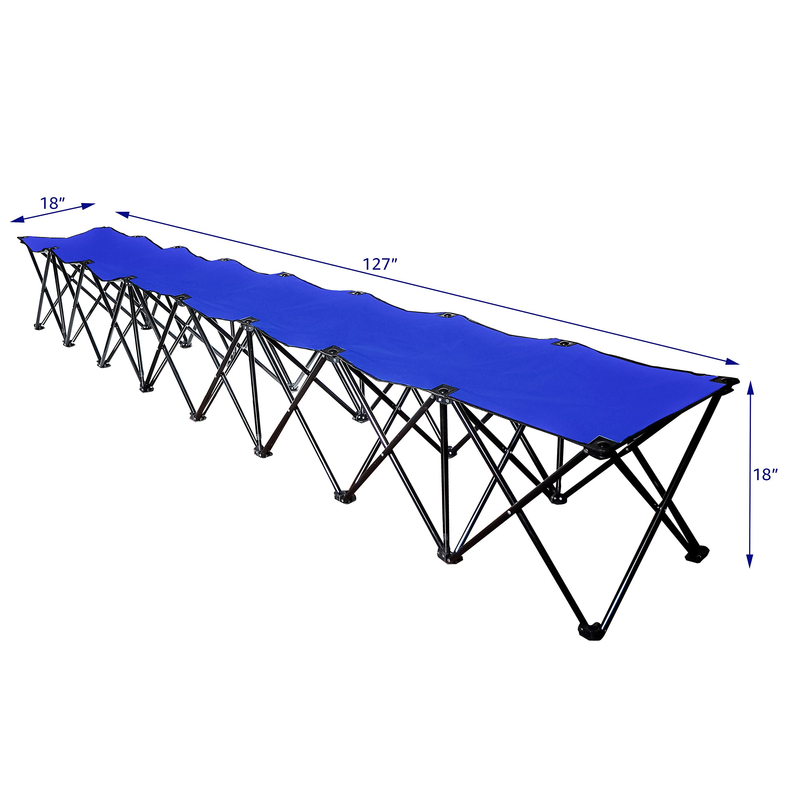 Amazon.com : Portable 8-Seater Folding Team Sports Sideline Bench