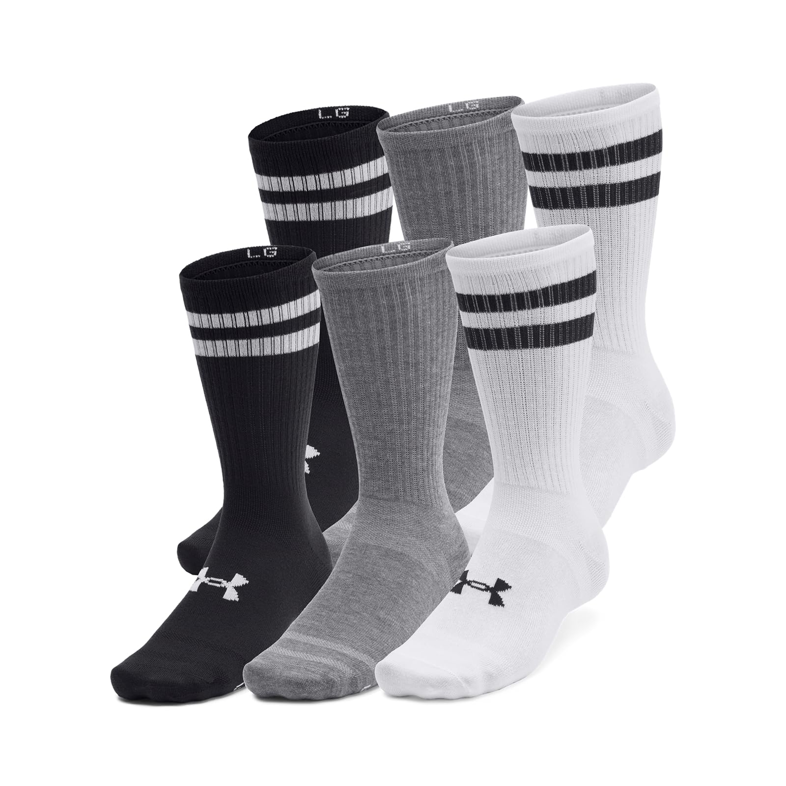 Under Armour Essential Crew Socks 6 Pack Calcetines Unisex adulto (Pack de 12)