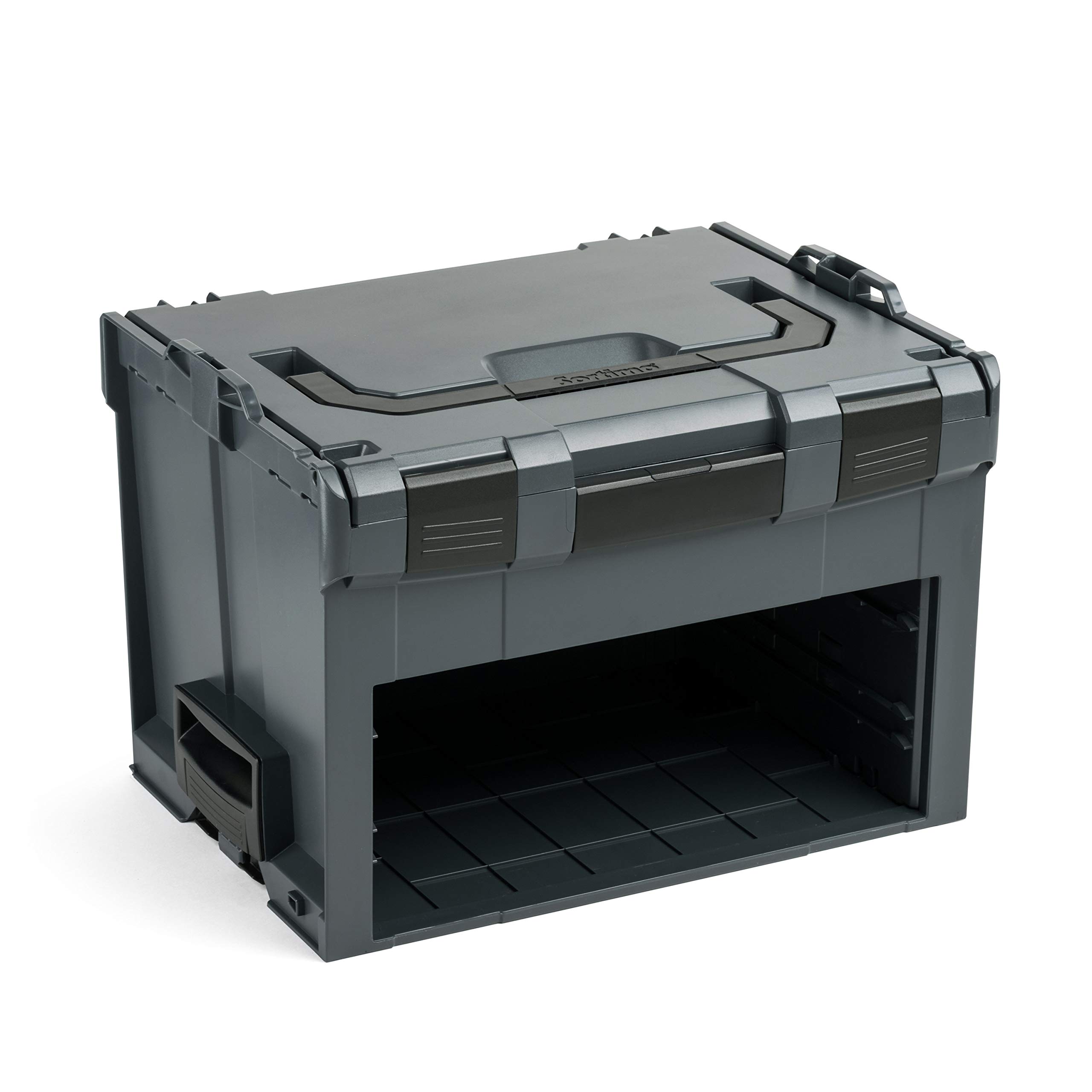 L-BOXX Sortimo LS-BOXX 306 Mallette à outils, anthracite, équipée de 2 i-BOXX vides, système de transport et de rangement des outils