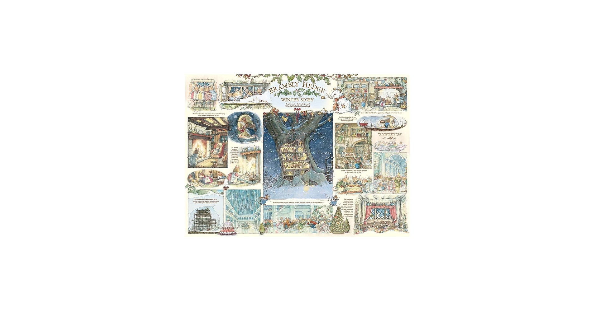 Amazon.com: Cobble Hill 1000 Piece Puzzle - Brambly Hedge Winter