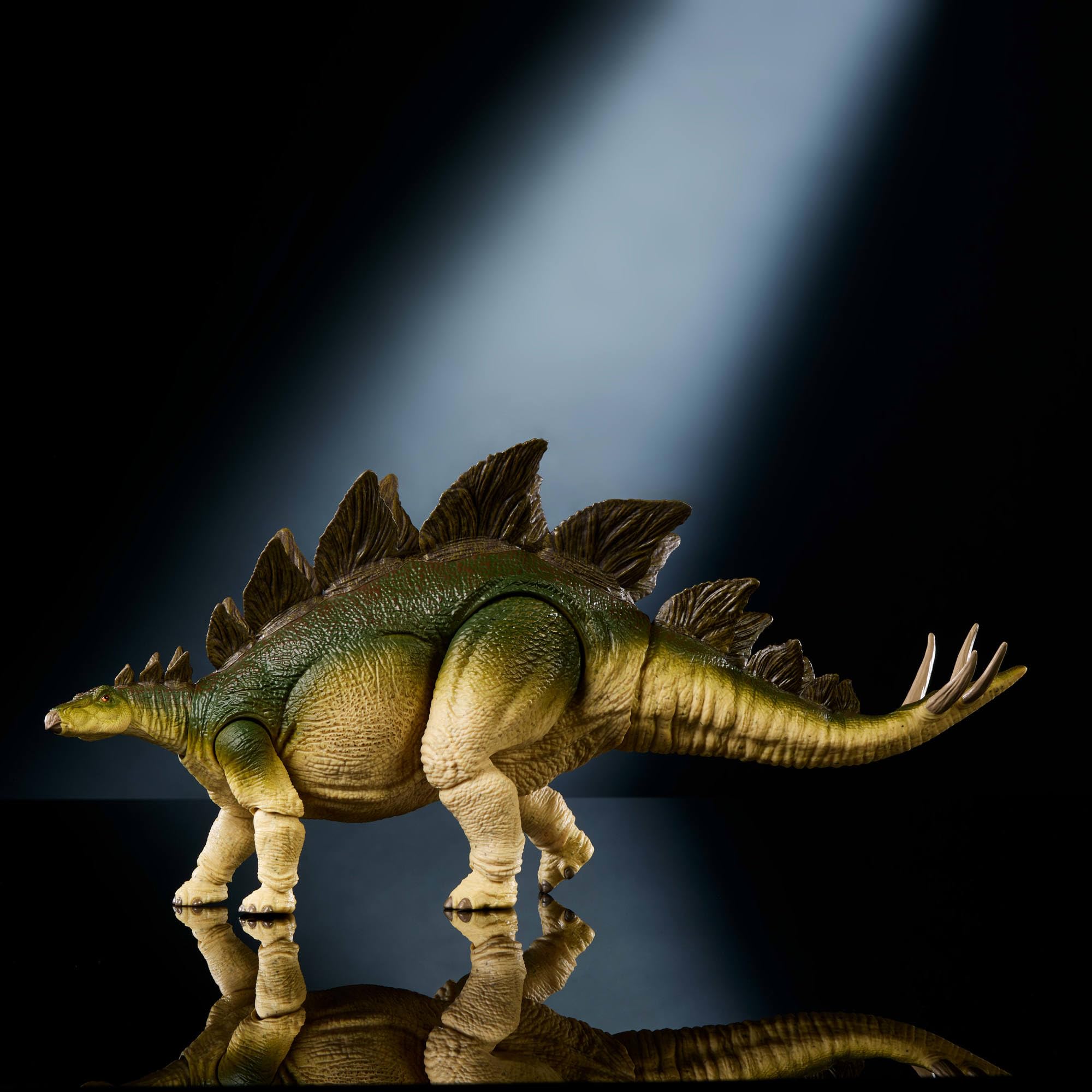 Mattel Jurassic World Hammond Collection Actionfigur, Vergessene Welt Jurassic Park Stegosaurus, extragroßes Herbivor-Dinosaurierspielzeug, JCH08, grün