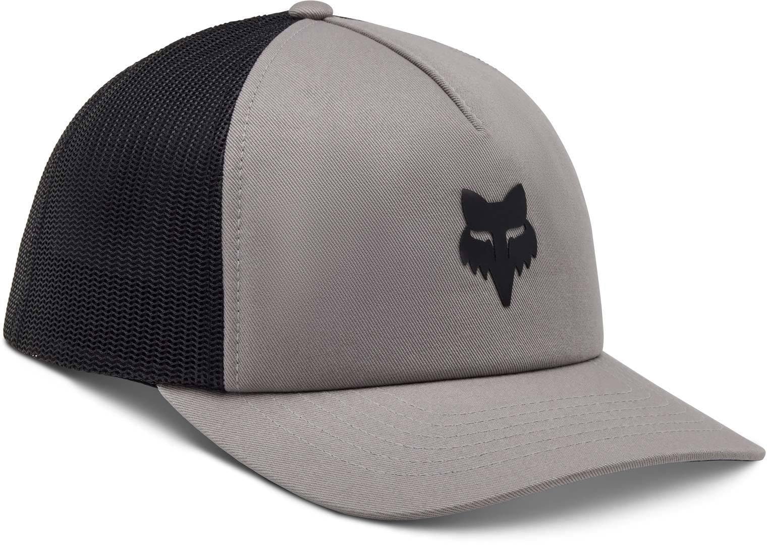 Fox Racing Men's Steel Grey Fox Head Trucker Hat, One Size