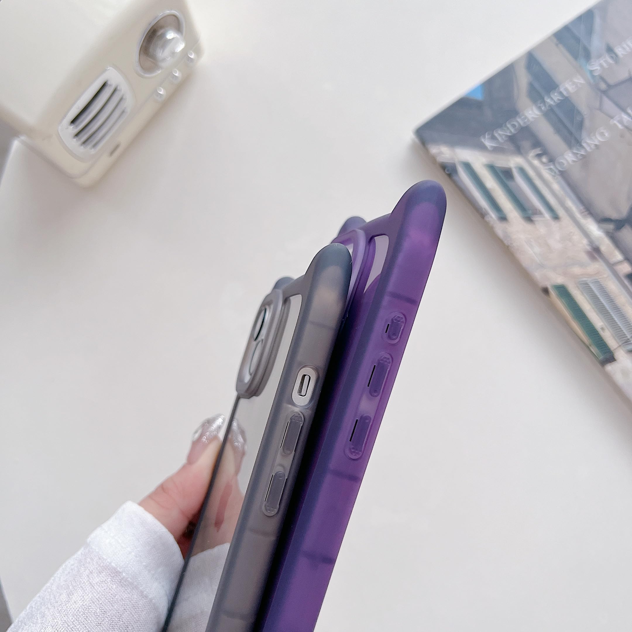 Amazon.co.jp: ZOOYAA iPhone 13 Pro 対応ケース クリア 猫耳デザイン