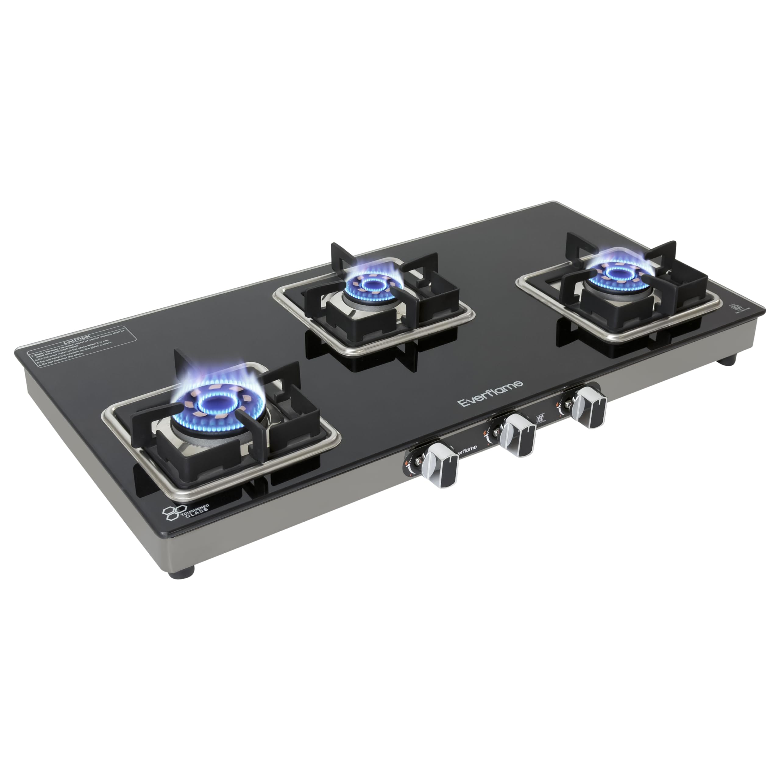 Everflame Atlas 4 Burner Gas Stove - Premium Glass Top -6