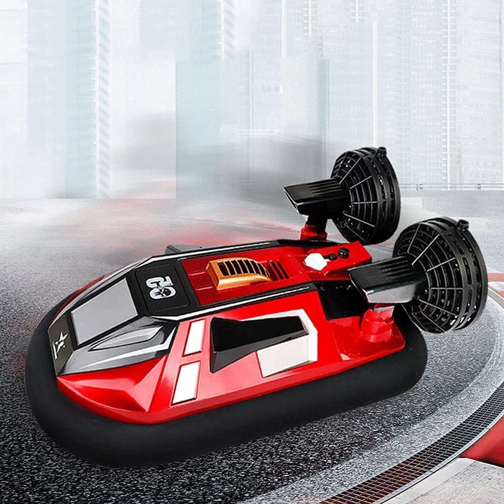 RC-Schiff 2,4 GHz RC Hovercraft Amphibien-RC-Boot Hochgeschwindigkeits-Rennruder-Geländefahrzeug Geeignet für Erwachsene und Kinder Stunt-Auto Elektrisches Spielzeug Automodell