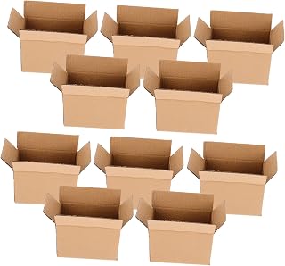 CHILDWEET 10pcs Corrugated Cardboard Shipping Boxes Easy Assembly Reusable Mailer Packaging Moving Storage Boxes for Versatile Packing and Sustainable Use