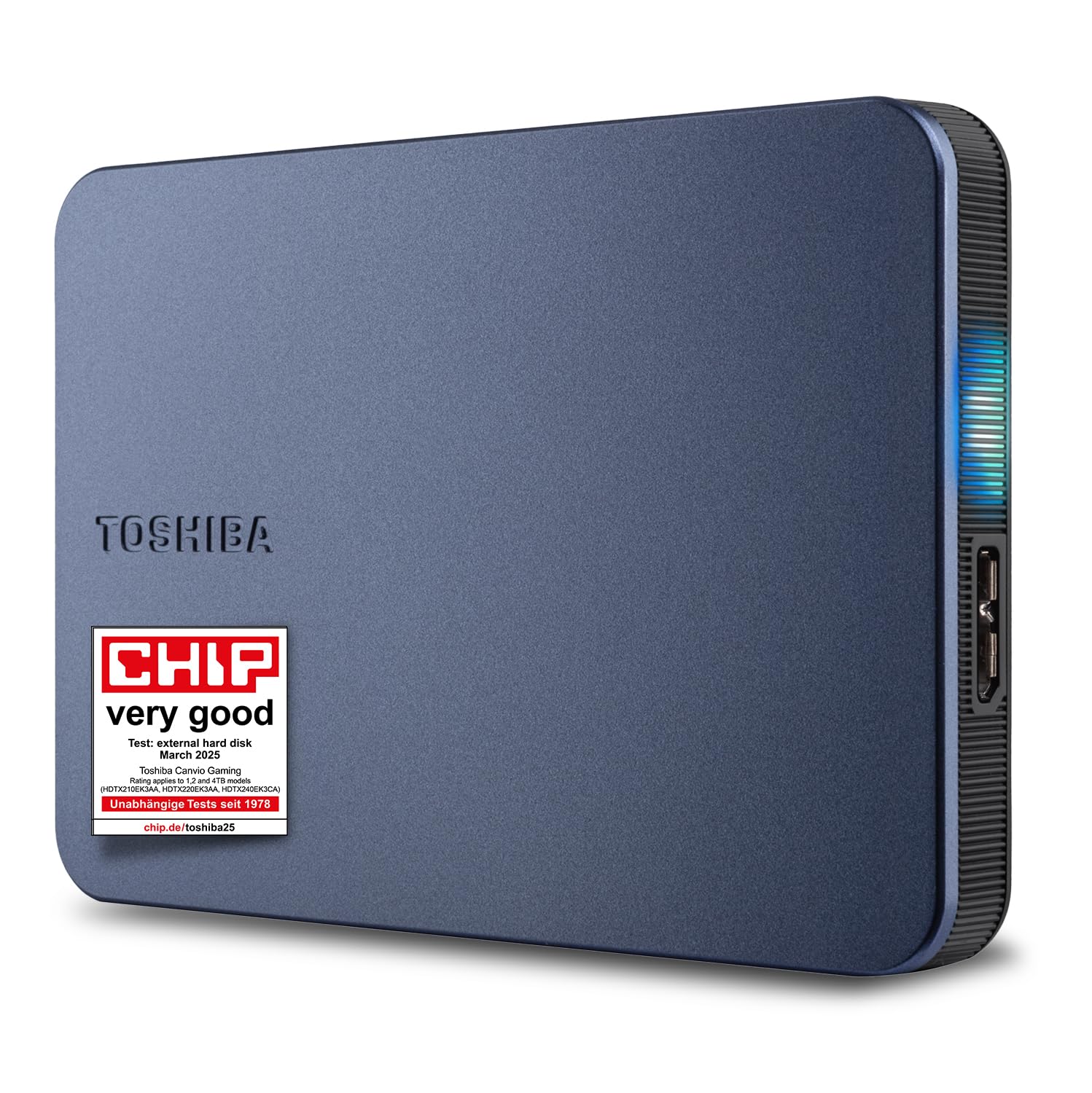 Toshiba 1TB Canvio Gaming - Disco Duro Externo portátil Compatible con la mayoría de Consolas PlayStation, Xbox y PC, tecnología USB 3.2. Gen 1, Tecnología Gen 1, Negro (HDTX210EK3AA)