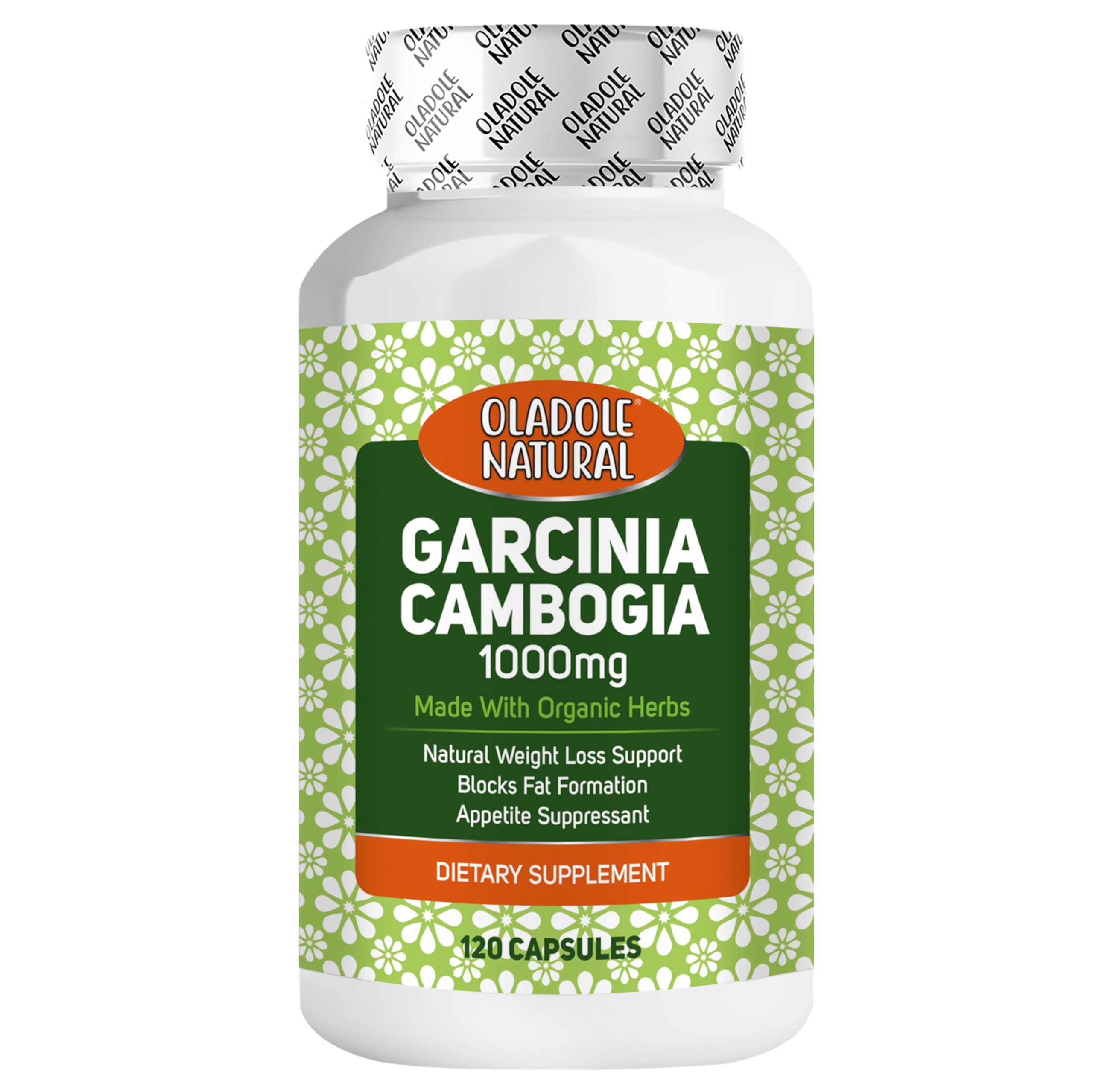 Oladole Natural Garcinia Cambogia - 1000mg (120 Capsules) | Supports Weight Management, Increase Energy Levels, Healthy Metabolism, Regulates Blood Sugar Level & Digestive Health | Non GMO Gluten FreeOladole Natural Garcinia Cambogia - 1000mg (120…