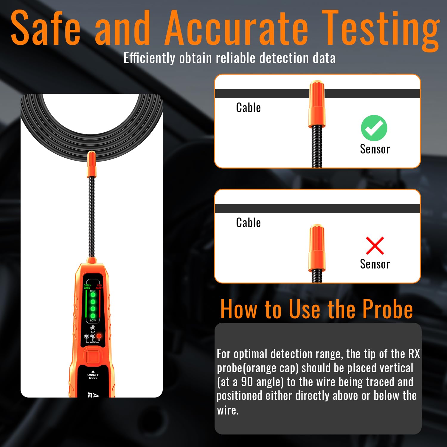 ATDIAG Automotive Wire Tracer & Electrical Tester – Open & Short Finder Tool, Circuit Breaker Tester, Fault Probe & Cable Tracker with Indicator Light DC 6-42V — Amazon image 6