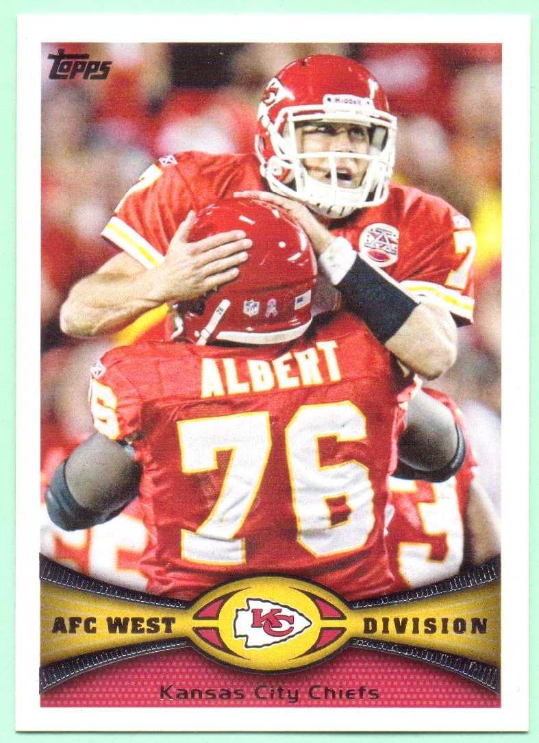 Kansas City Chiefs 2012 Topps Team Card #81 - Matt Cassel, Branden Albert
