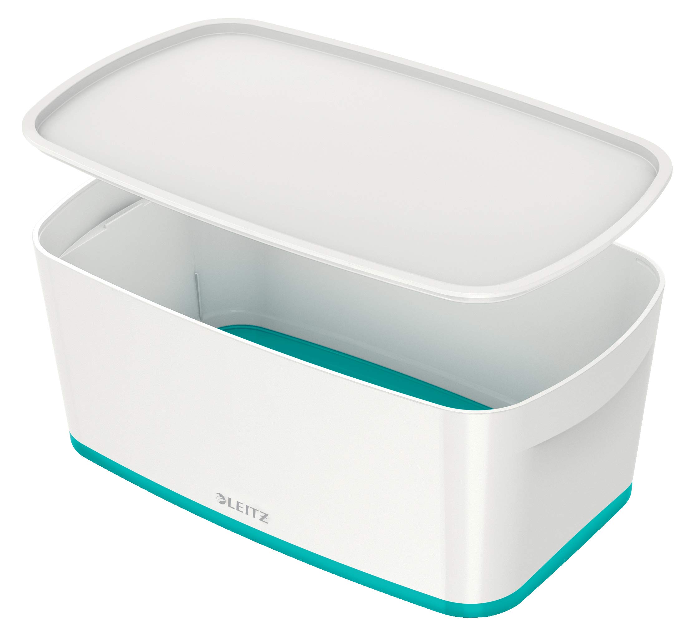 Leitz MyBox WOW Small with lid, Storage Box, Ice Blue