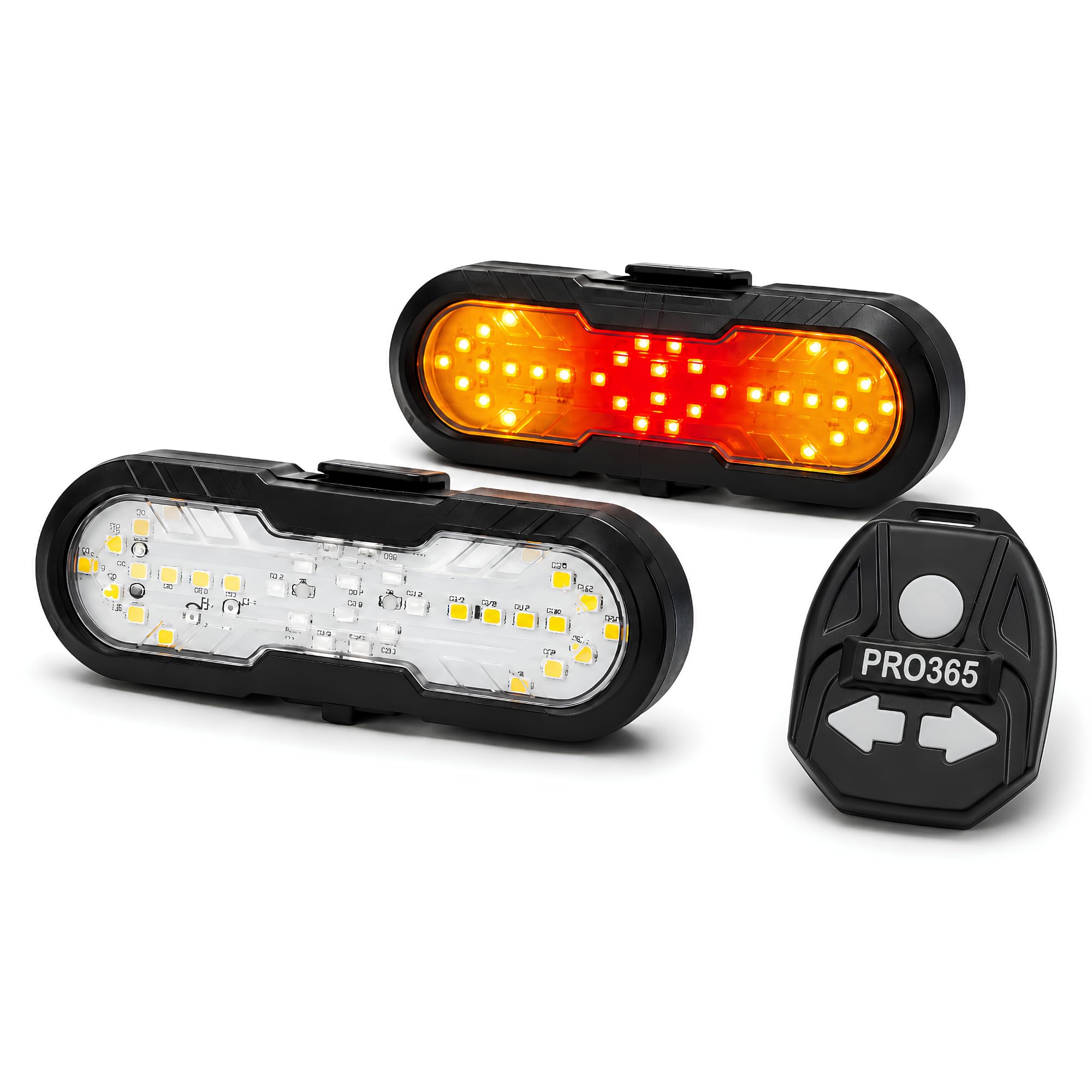 PRO365 Rechargeable Bicycle Tail Light with Wireless Remote Control, USB Charging, LED Bike Rear Safety Light with Left/Right Turn Signals, Brake Warning & 5 Lighting Modes, Waterproof Cycle Light-image-21