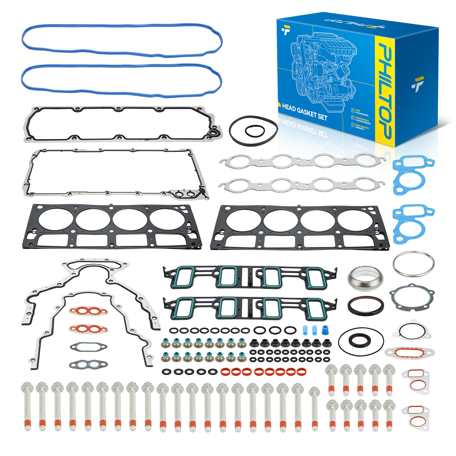PHILTOP Head Gasket Kit for Silverado 2500 HD/Sierra 2500 HD 2007-2011 6.0L