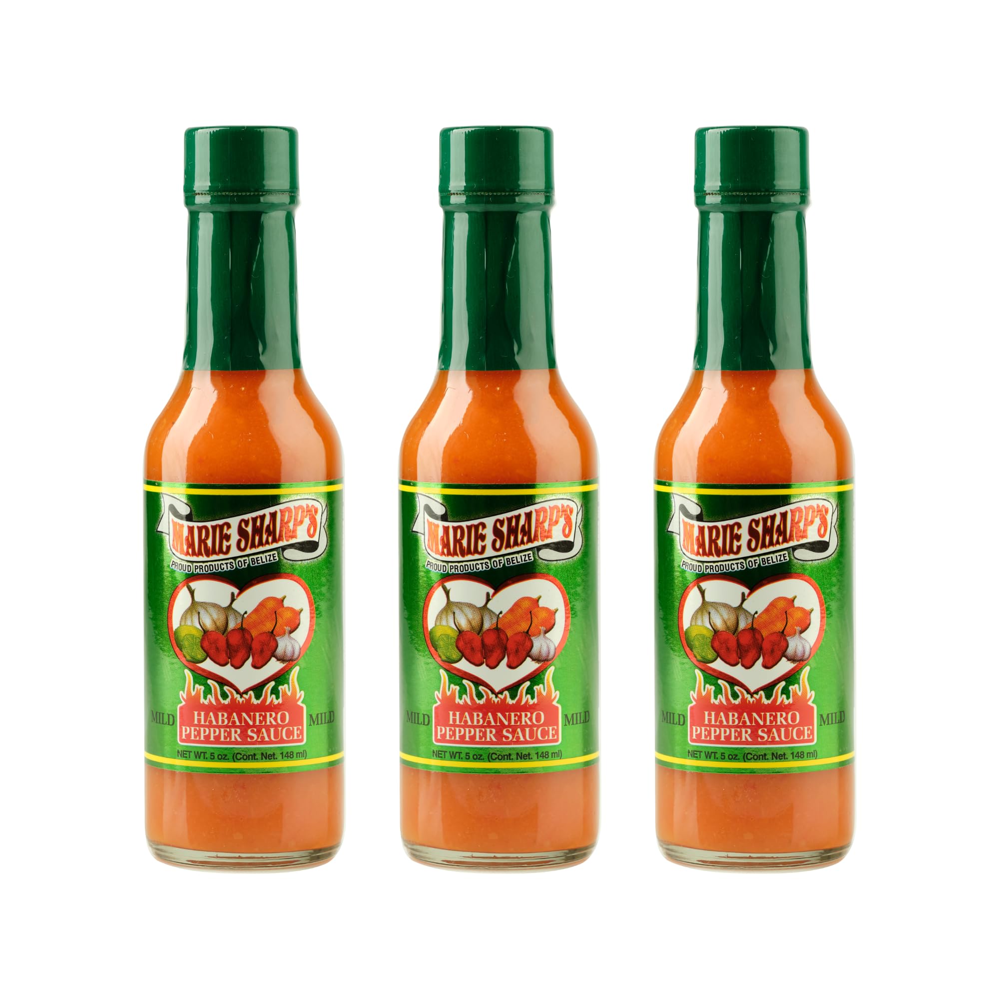 Marie Sharp's Mild Habanero Pepper Sauce (3 Pack)
