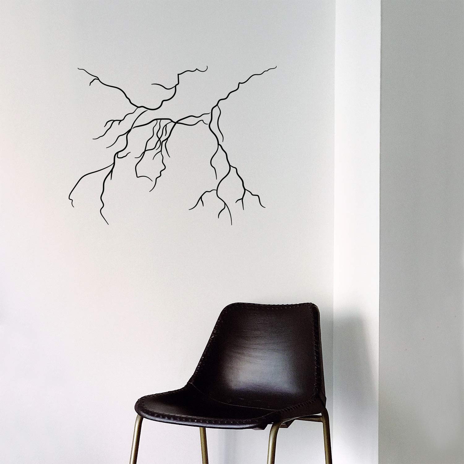 Vinyl Art Wall Decal - Lightning Bolt - 23" x 30" - Cool Modern Bedroom Living Room Office Decoration - Awesome Trendy Urban Weather Home Workplace