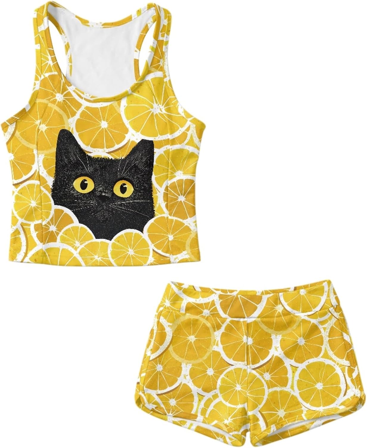 Tankini Swimsuits, Two Pieces Girl's Lightweight Bathing Suit with Shorts Athletic Swimwear for Summer Beach