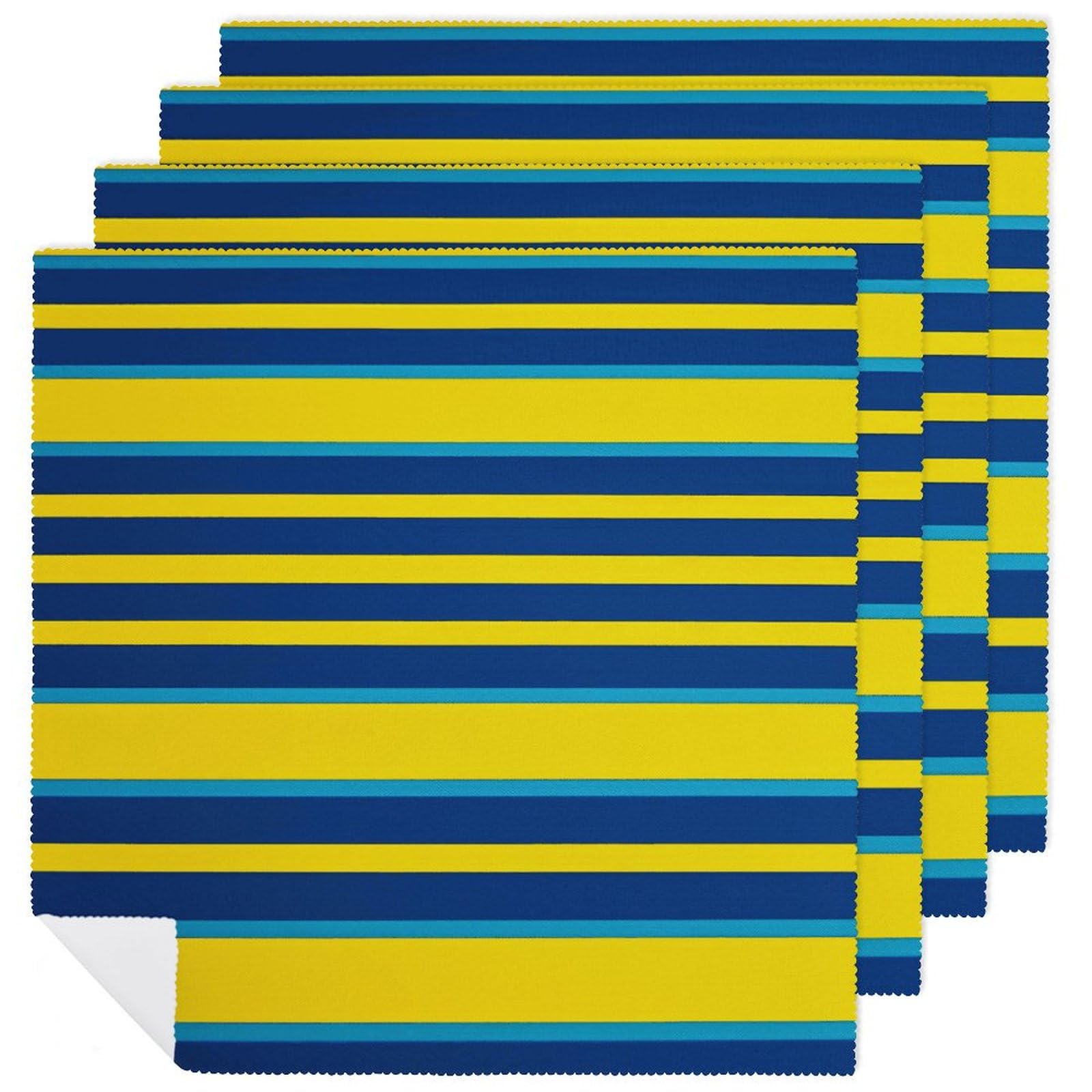 Serviettes de table pour mariages et cocktails estivaux au motif rayé
