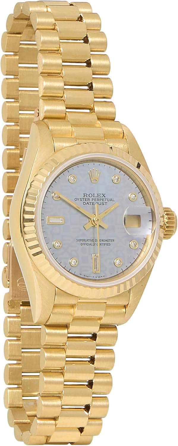 Rolex Blue Dial 18K Yellow Gold Datejust 69178 26mm, Blue
