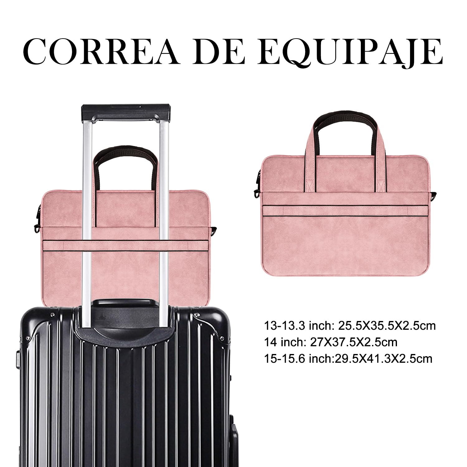 Alfheim 15-15,6 pulgadas Paquete de Maletín de Cuero, Resistente al Agua para Computadora Portátil con Cinturón de Hombro para Viajes/Negocios, Compatible con 16'' MacBook Pro M4 M3 M2 M1