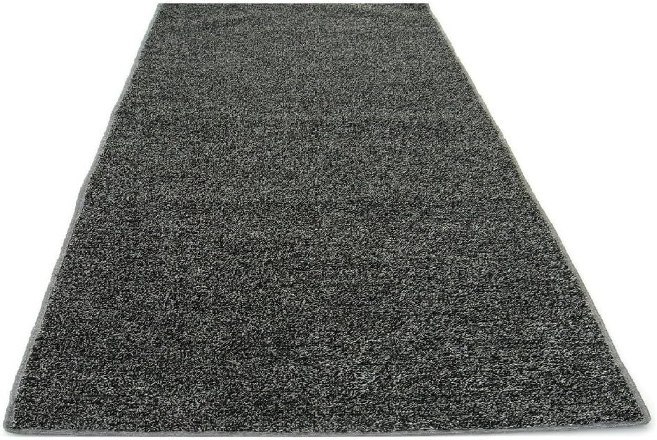 KOECKRITZ Colorful Outdoor Turf Rugs - Lightweight & Flexible for Easy Transportation. Great for Gazebos, Decks, Patios, Balconies & Much More. Many Sizes & Colors to Choose from (6' x 9', Gray Black)