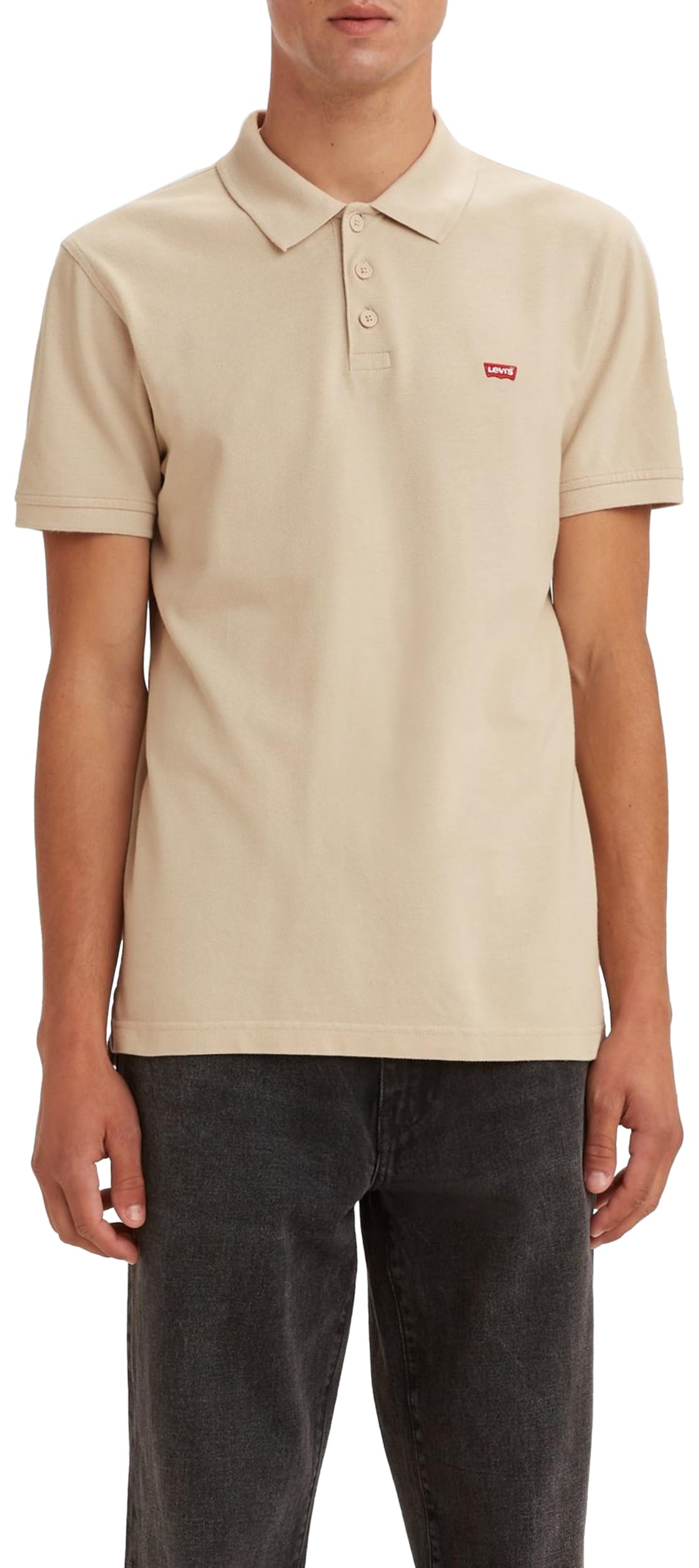 Levi's Men's Housemark Polo Shirt, Sahara Khaki, XS