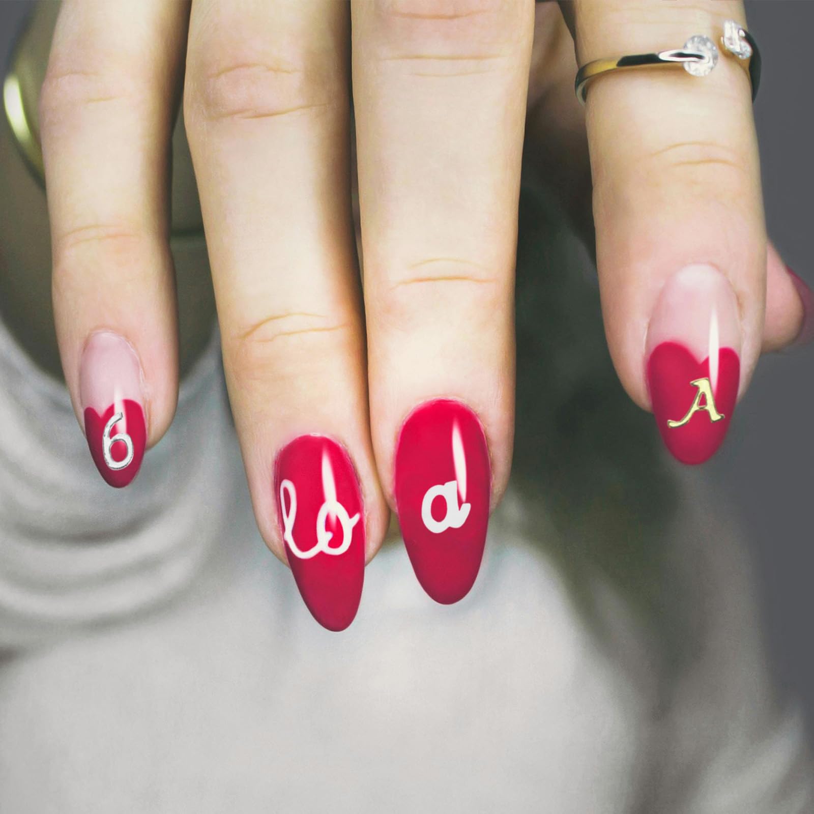 QUARKZMAN 3D Nagelsticker Alphabet – 4 Bögen, Schwarz, Selbstklebend, 9,2 Cm, Für Nail Art & DIY