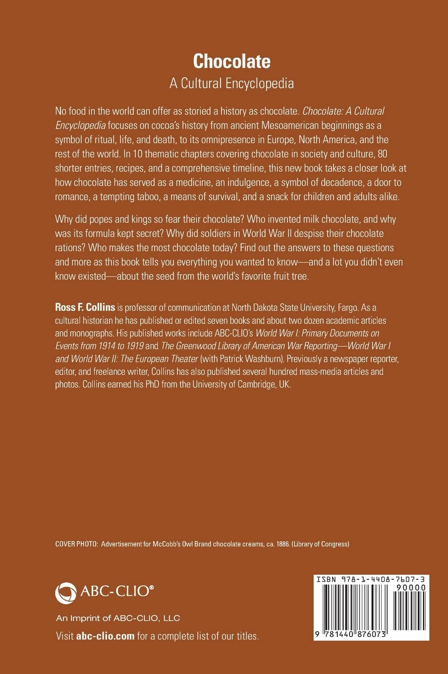 Chocolate: A Cultural Encyclopedia      Hardcover – June 1, 2022