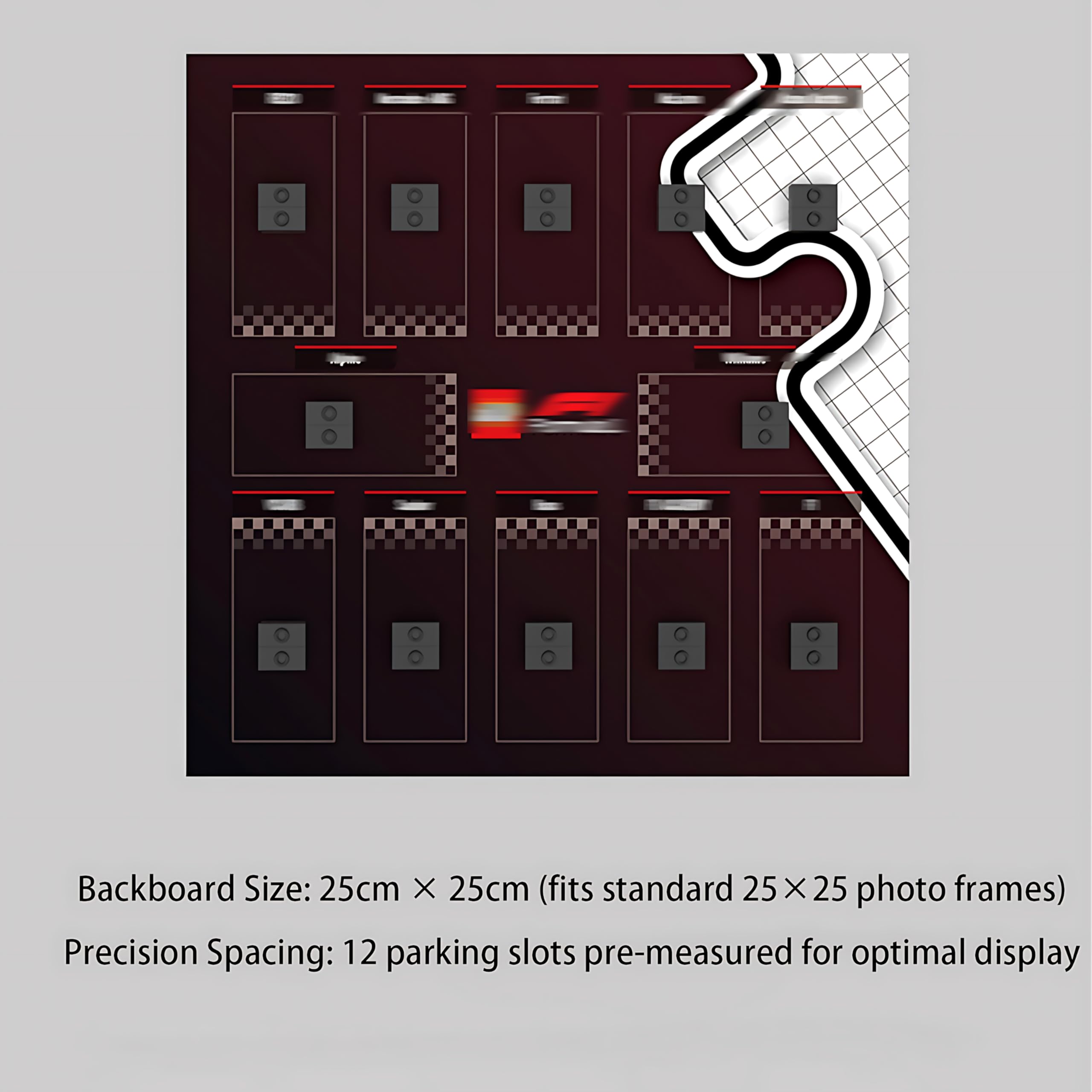 Cadre Photo En Acrylique Pour Lego 71049 F1 - Motif Voitures De