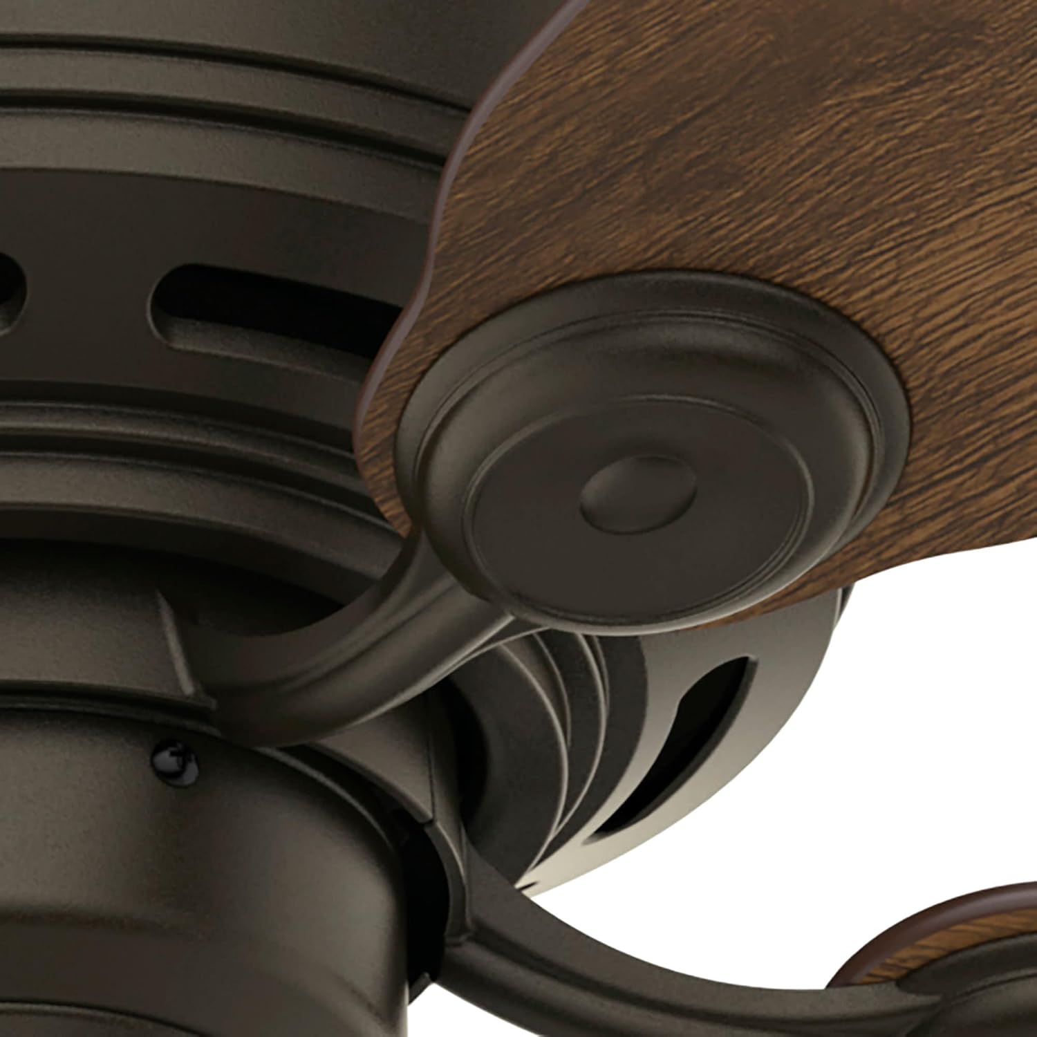 Hunter 42 inch Indoor Ceiling Fan No Light - Bronze Ceiling Fan without Light, Low Profile Mount, 5 Blades, For Bedroom, Living Room, or Kitchen, Pull Chain - Low Profile IV 51061, New Bronze - Image 9